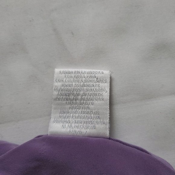 Worthington Women’s 3/4 Balloon Sleeve Ruched Blouse Purple Size Large - Picture 7 of 10